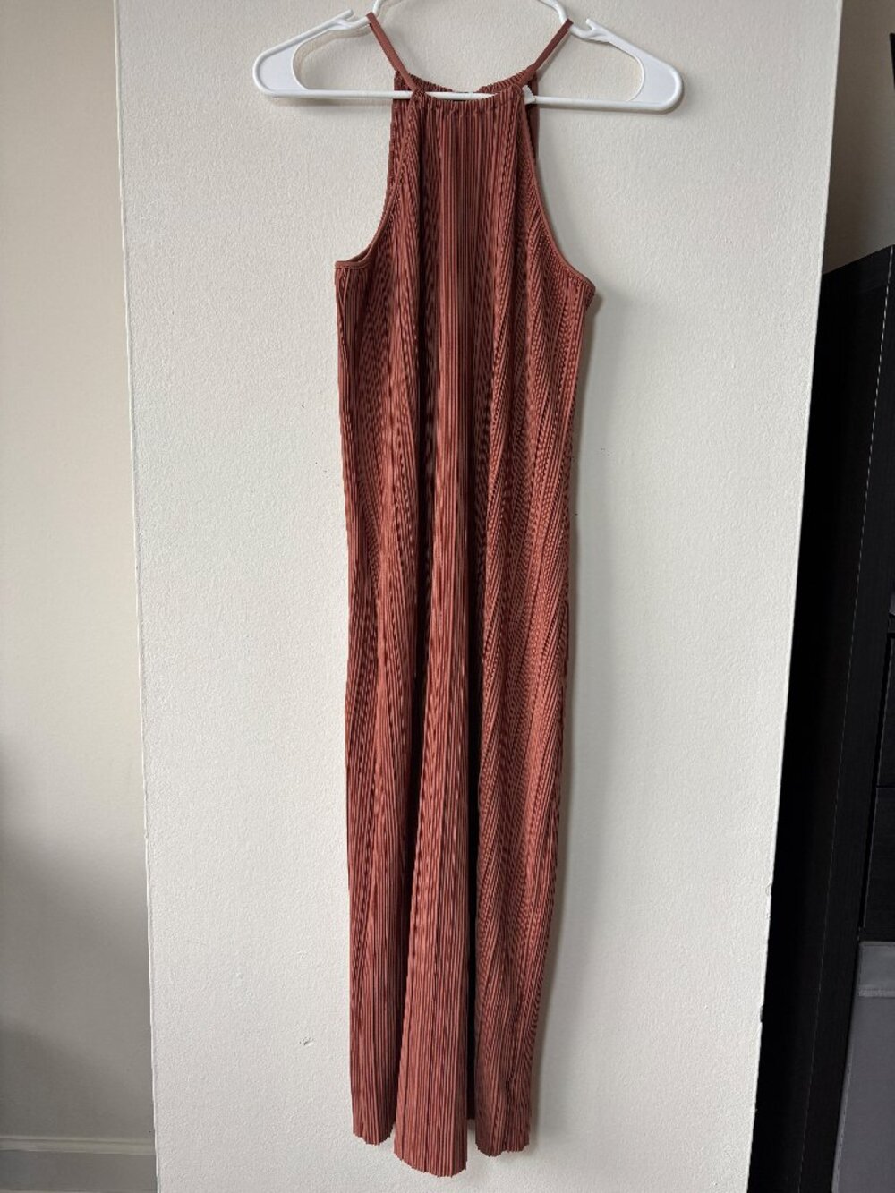 A New Day Long Pleated High Neck Dress - Size XS
